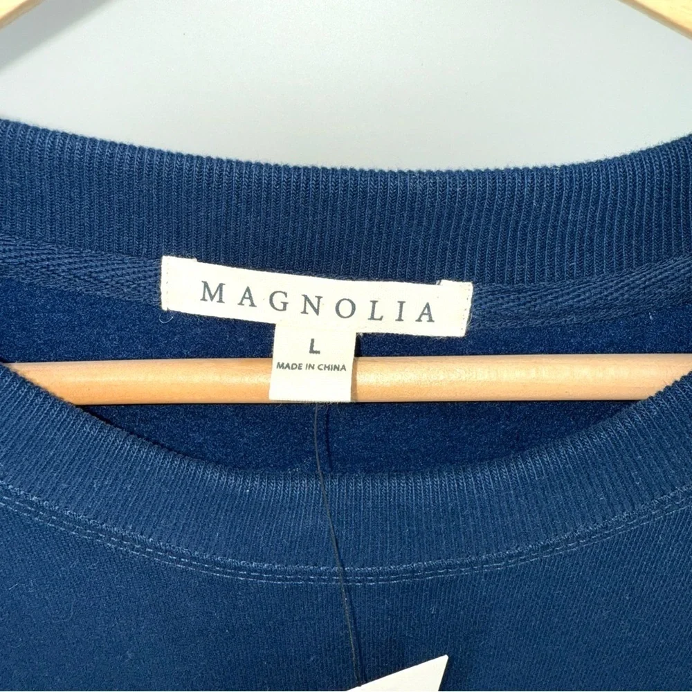 Magnolia Silos Navy Sierra Appliqué Sweatshirt - Picture 2 of 2